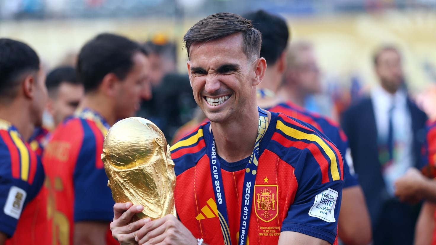 Fabián Ruiz celebra con la selección española el Mundial de 2026