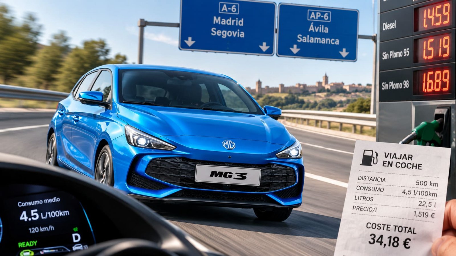 MG3 Hybrid consumo real autopista